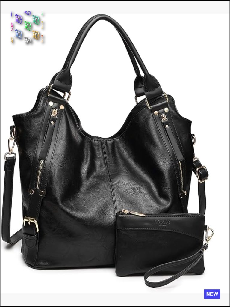 Tote Bag Pu Leather Hobo Shoulder Bag With Adjustable Strap Large Capacity